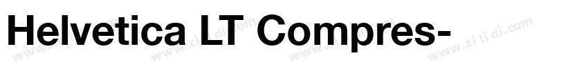 Helvetica LT Compres字体转换